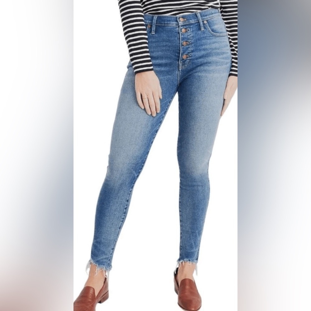 Madewell 10” high rise skinny jeans, size 26